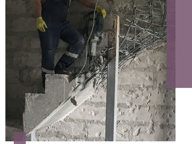 Демонтаж металлических и бетонных лестниц в Улане-Удэ