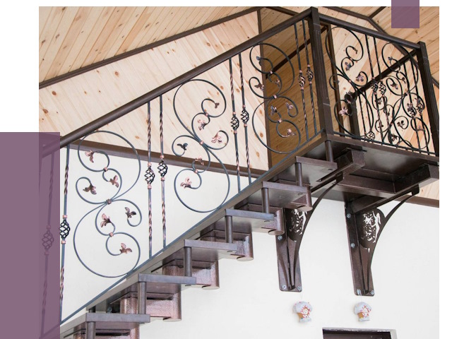 Кованые лестницы в Улане-Удэ от 79895 руб. под ключ