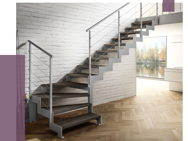 Г-образные лестницы под ключ в Улане-Удэ от 37131 руб. | ПРОЛЁТ-Лнд