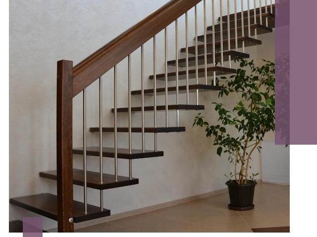 Лестницы на больцах под ключ в Улане-Удэ – изготовление и монтаж