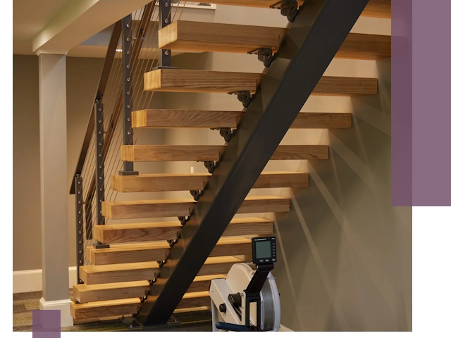 Лестницы на монокосоурах под ключ в Улане-Удэ - изготовление и монтаж