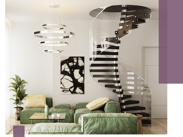 Лестницы для двухуровневой квартиры в Улане-Удэ — изготовление и монтаж