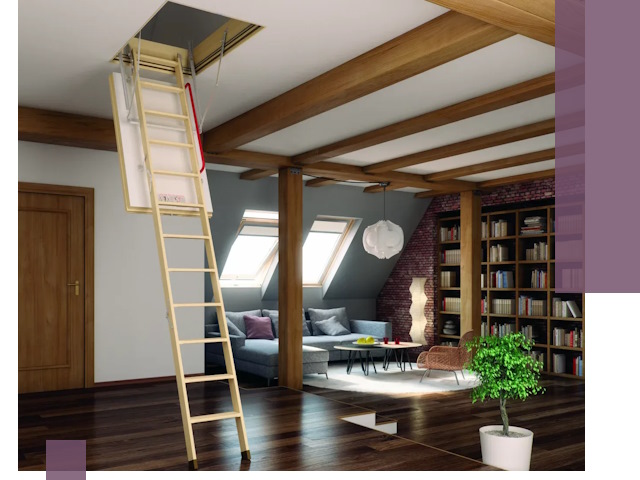 Чердачные лестницы под ключ в Улане-Удэ: изготовление и монтаж