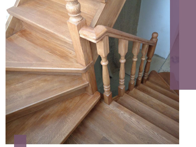 Дубовые лестницы под ключ в Улане-Удэ: изготовление и монтаж