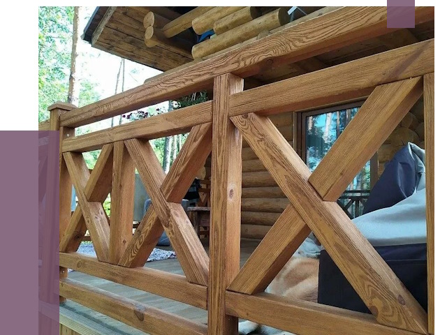 Деревянные перила под ключ в Улане-Удэ от 7682 руб. 