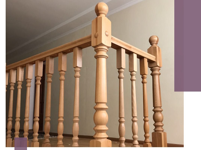 Деревянные перила на заказ в Улане-Удэ: монтаж и изготовление