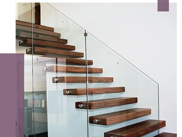 Стеклянные перила для лестницы в Улане-Удэ от 14852 руб.