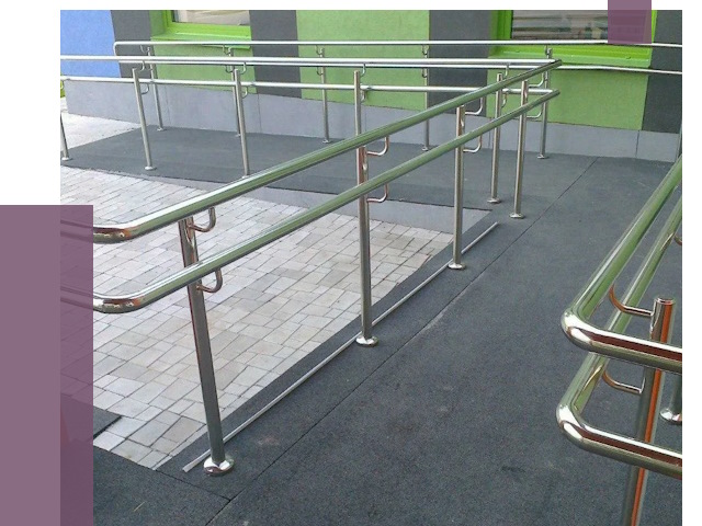 Ограждения пандусов в Улане-Удэ от 4353 руб. монтаж | ПРОЛЁТ-Лнд