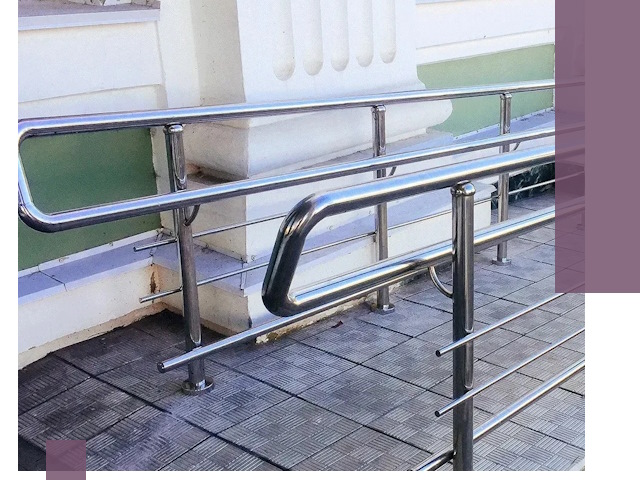 Ограждения пандусов из металла и нержавейки в Улане-Удэ