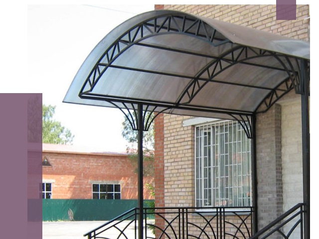 Металлические навесы и козырьки в Улане-Удэ от 12804 руб.