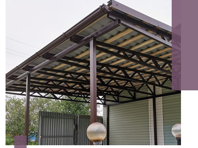 Навесы под ключ в Улане-Удэ: изготовление, монтаж и гарантия