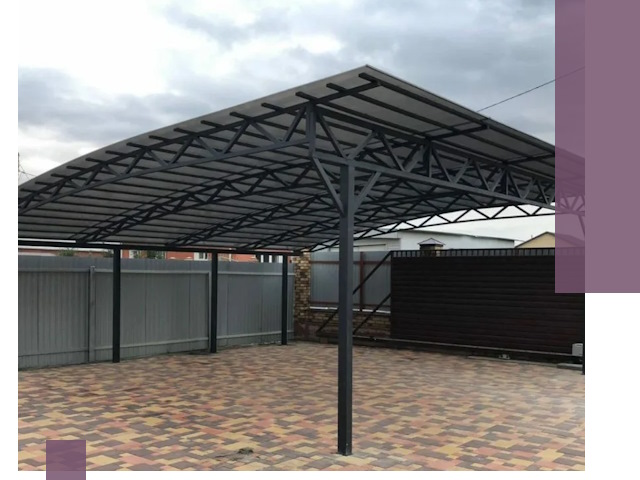 Недорогие навесы под ключ в Улане-Удэ — изготовление и монтаж