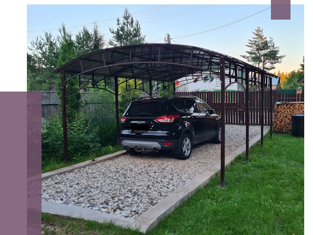 Навесы для автомобиля в Улане-Удэ от 13162 руб.  | ПРОЛЁТ-Лнд