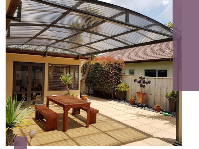 Навесы во двор под ключ в Улане-Удэ — изготовление и монтаж