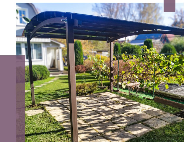 Навесы для дачи в Улане-Удэ от 12753 руб. под ключ — ПРОЛЁТ-Лнд