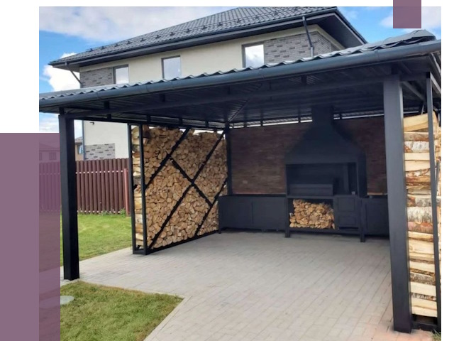 Навесы для барбекю в Улане-Удэ от 12753 руб. под ключ | ПРОЛЁТ-Лнд