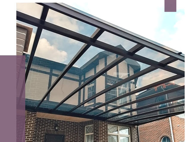 Навесы из поликарбоната в Улане-Удэ от 8625 руб. под ключ — ПРОЛЁТ-Лнд