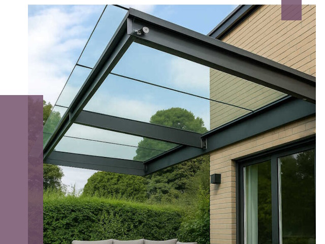 Стеклянные навесы и козырьки в Улане-Удэ от 12292 руб.