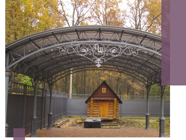 Кованые навесы премиум-класса под заказ в Улане-Удэ