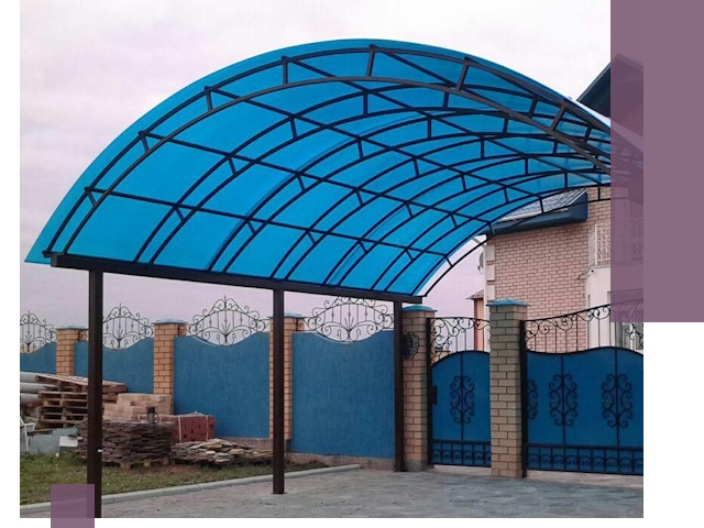 Арочные навесы под ключ в Улане-Удэ — изготовление и монтаж