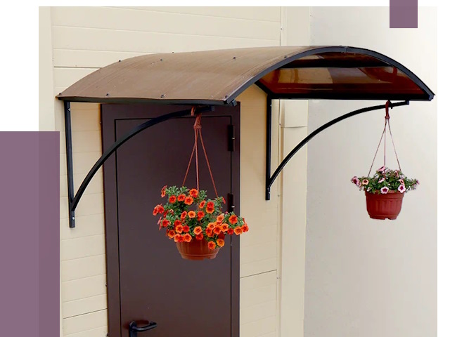 Козырьки над входом в Улане-Удэ от 14852 руб.  | ПРОЛЁТ-Лнд