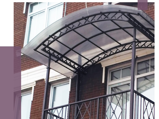 Козырьки над балконом в Улане-Удэ от 8655 руб. | ПРОЛЁТ-Лнд