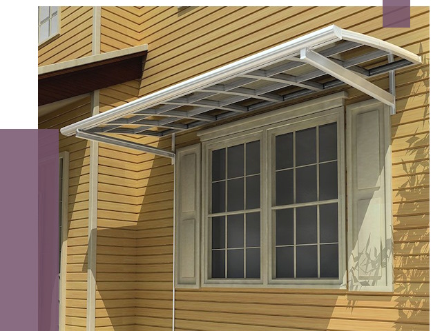 Козырьки над окнами в Улане-Удэ от 7631 руб. — монтаж, покупки | ПРОЛЁТ-Лнд