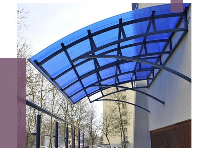 Козырьки из поликарбоната в Улане-Удэ от 4302 руб. под ключ | ПРОЛЁТ-Лнд