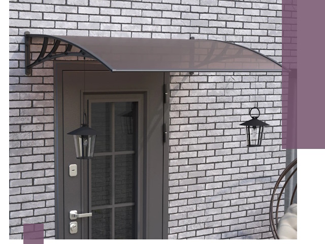 Недорогие козырьки и навесы под ключ в Улане-Удэ