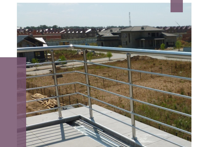 Парапеты из нержавеющей стали в Улане-Удэ от 7990 руб. за м² | ПРОЛЁТ-Лнд