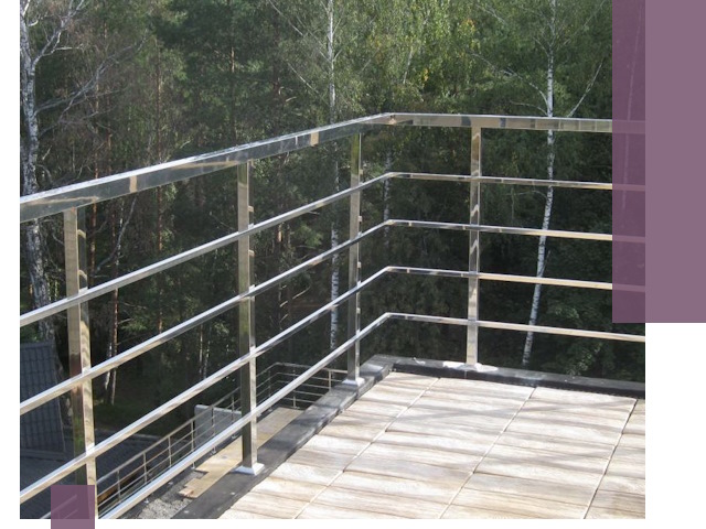 Парапеты из нержавеющей стали в Улане-Удэ — изготовление и монтаж