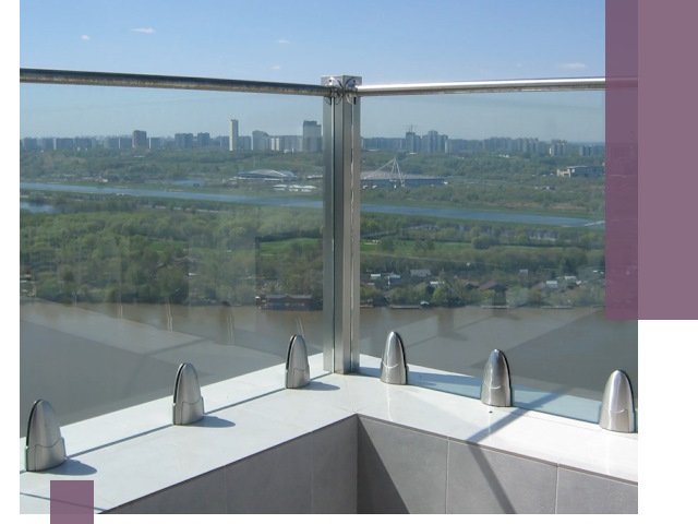 Стеклянные парапеты премиум класса в Улане-Удэ для домов и бизнесов