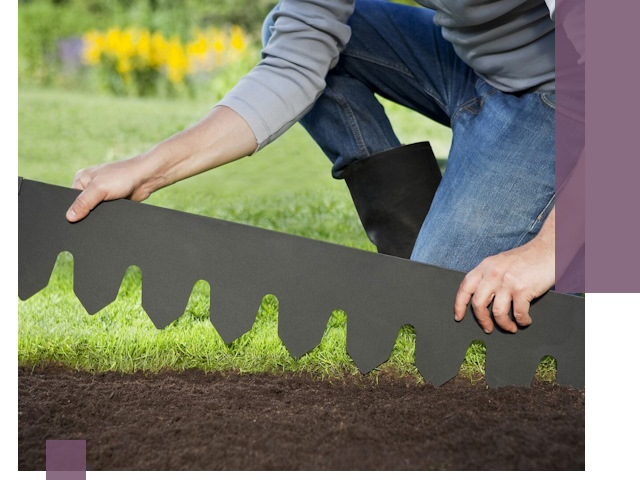 Металлические бордюры для газона в Улане-Удэ — изготовление и монтаж