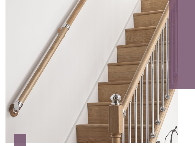 Пристенные поручни из стали и нержавейки под монтаж в Улане-Удэ